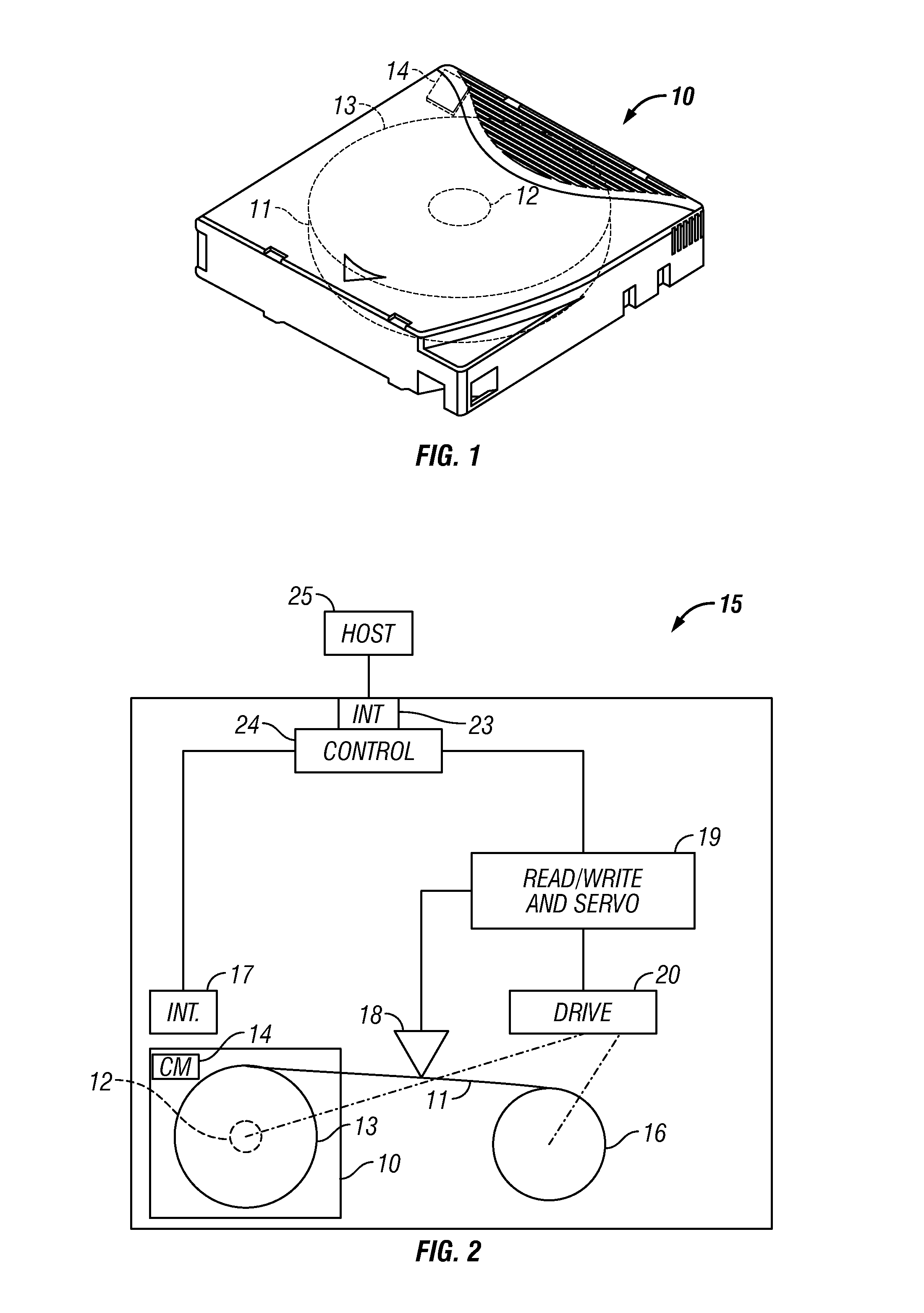 Control of logical write protection of rewritable data storage cartridge