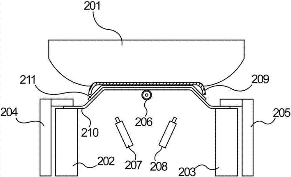 Flexible display panel attachment device and attachment method thereof