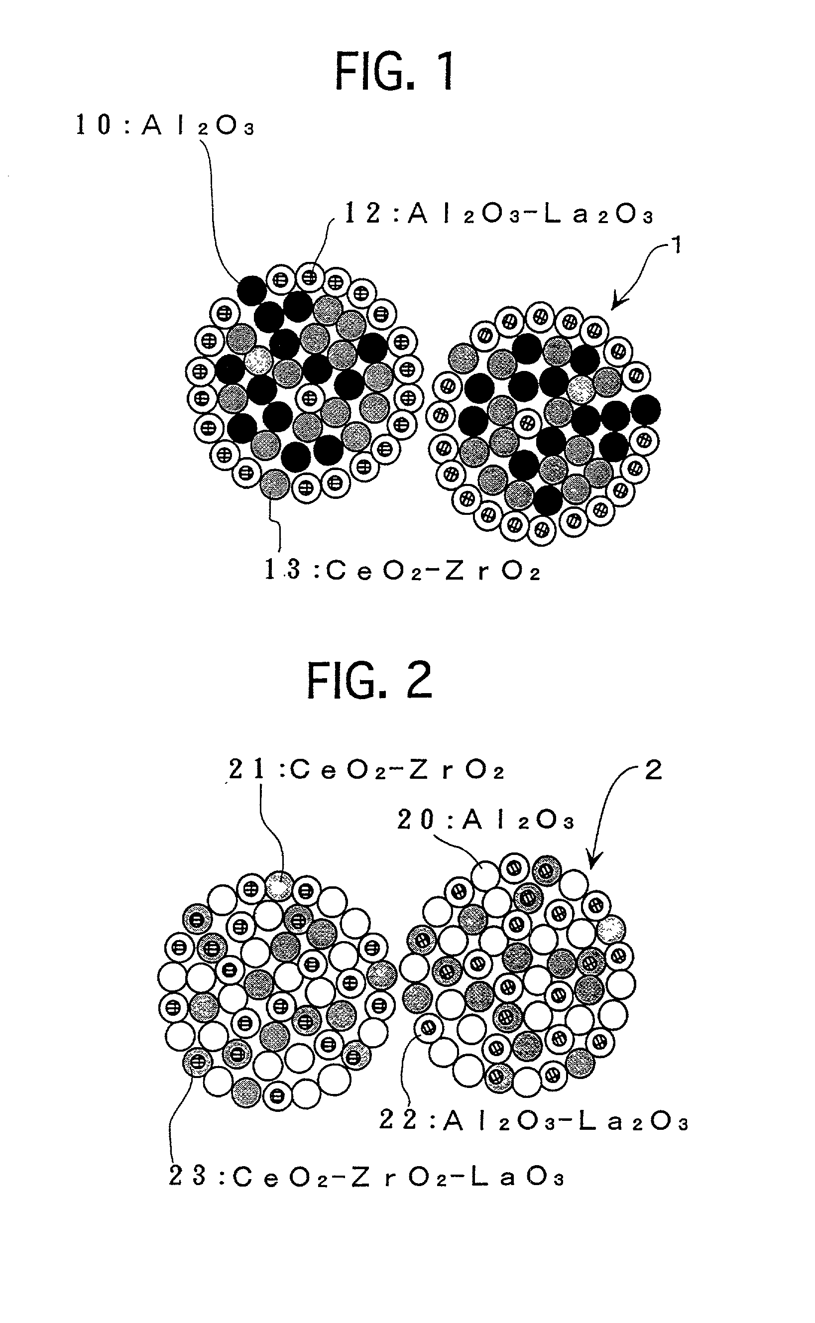 Composite oxide, process for producing the same, catalyst for purifying exhaust gas, and process for producing the same