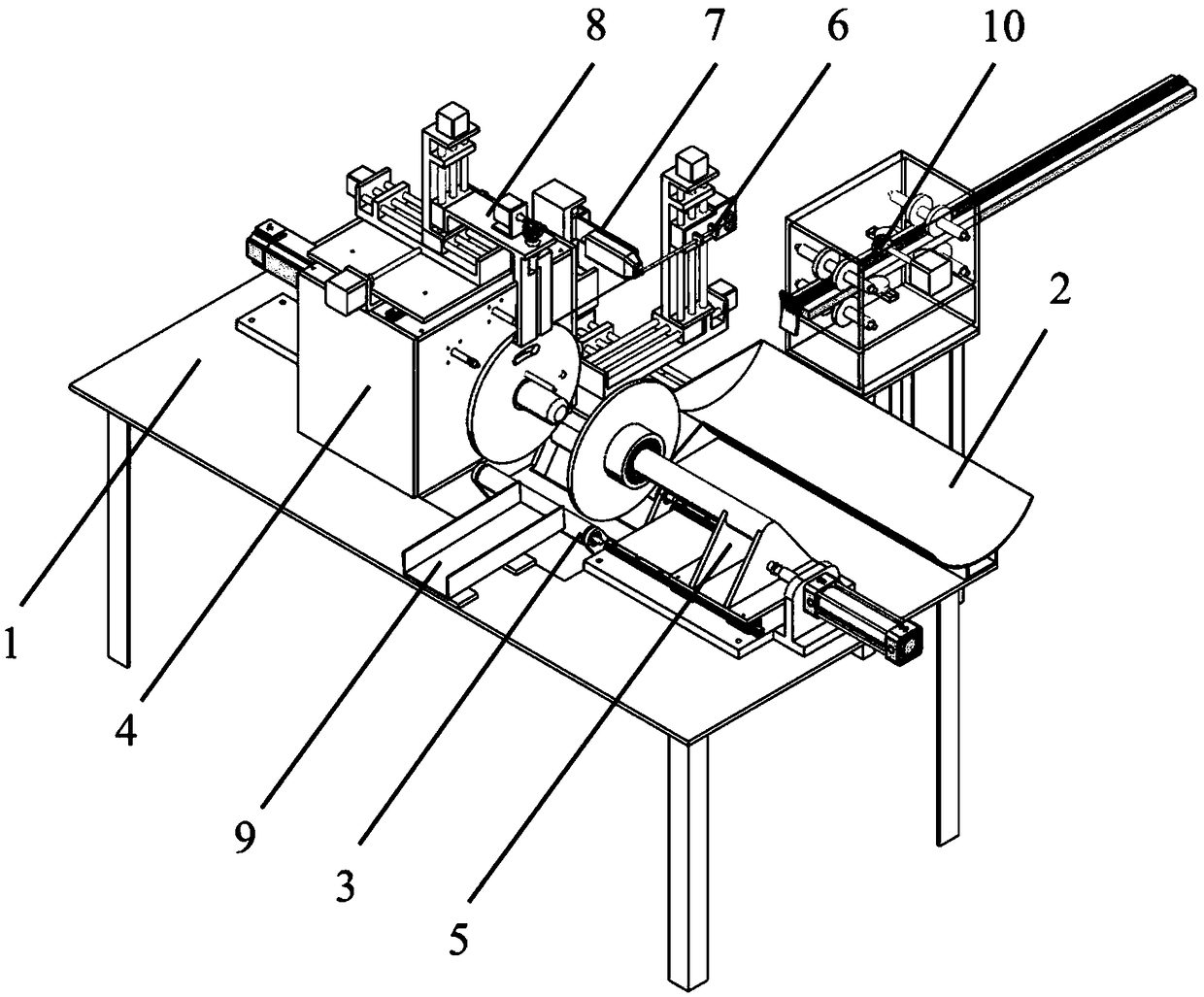 Full-automatic welding wire layer winding machine