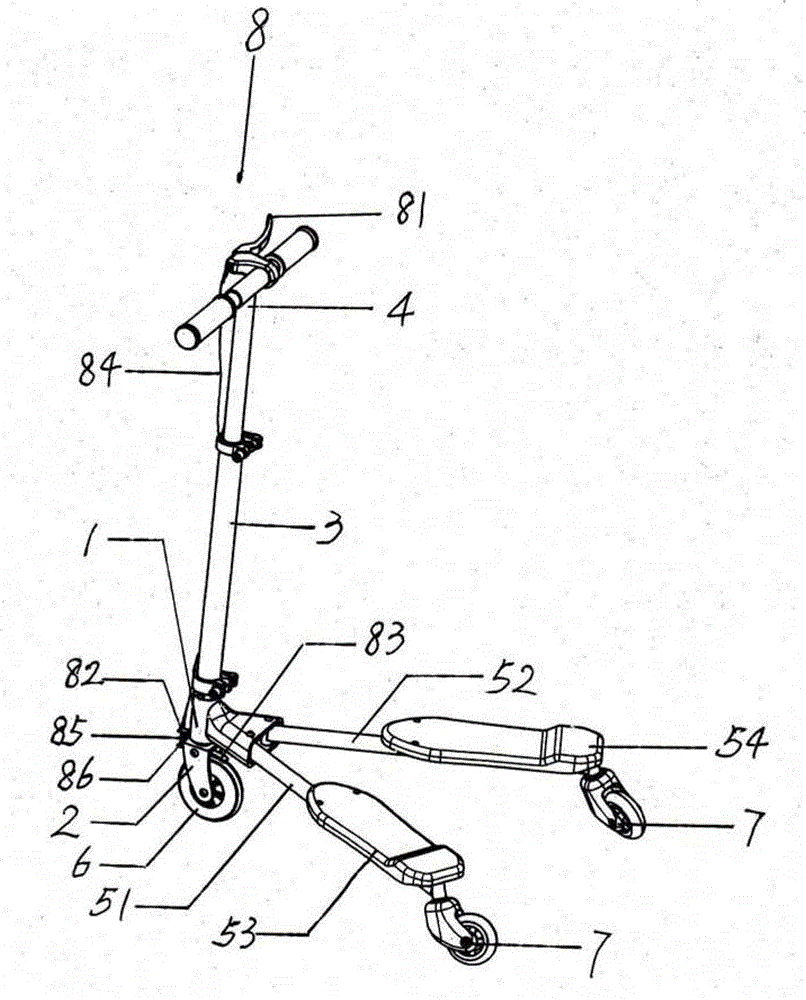 Portable breaststroke scooter