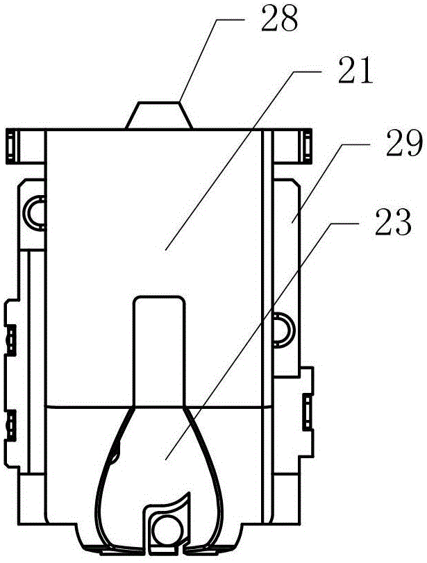 Thinned earphone socket and mobile terminal