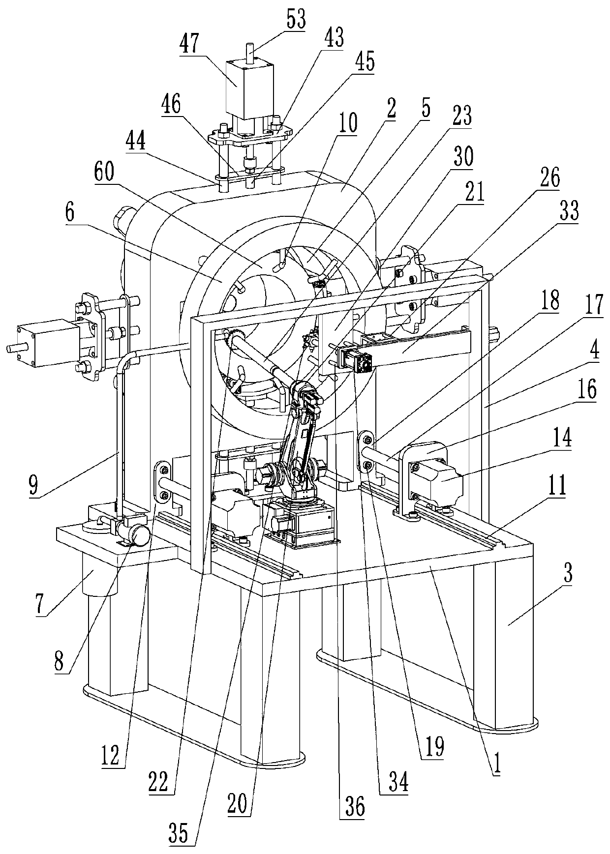 Multifunctional cutting tooth machining device and work method thereof