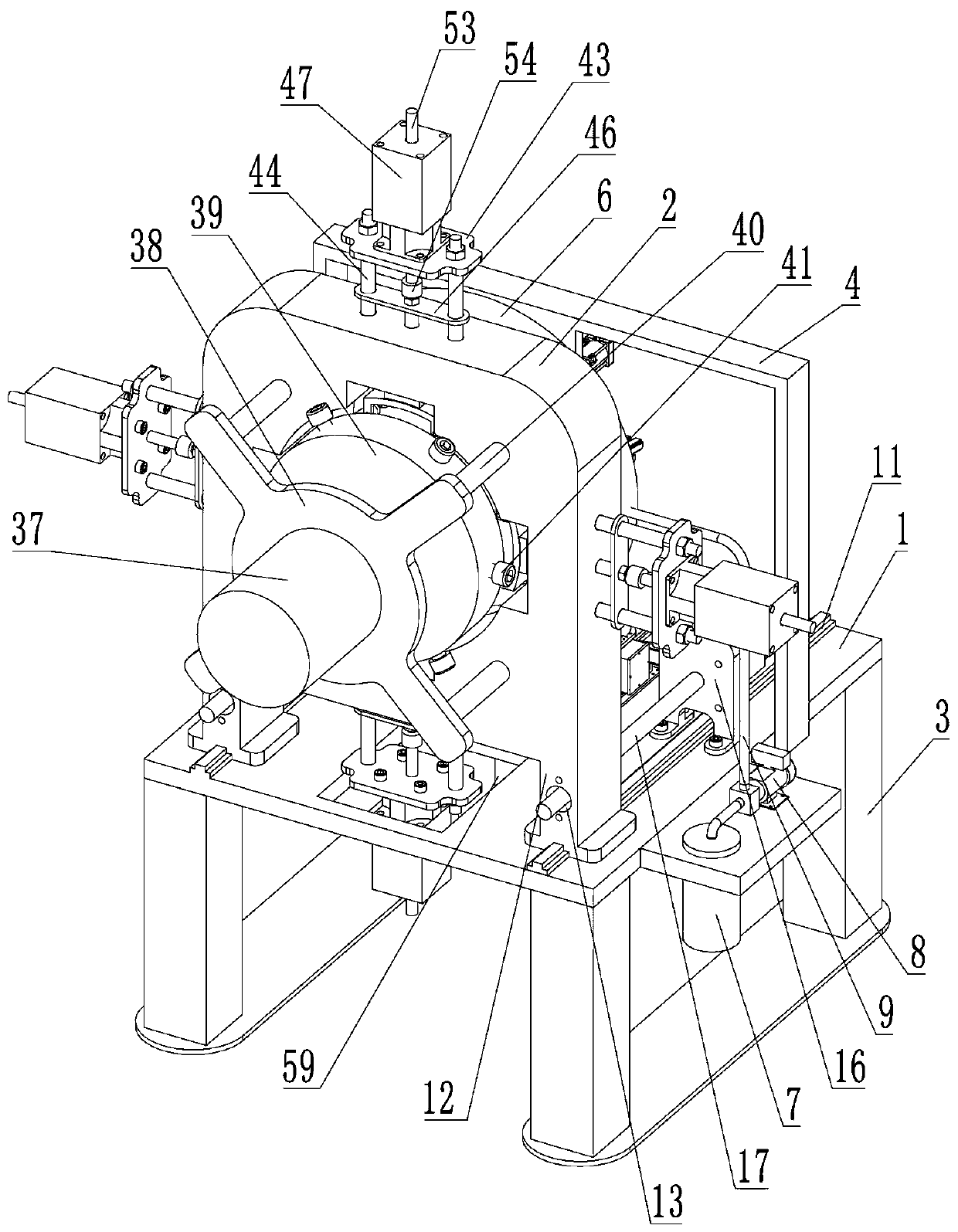 Multifunctional cutting tooth machining device and work method thereof