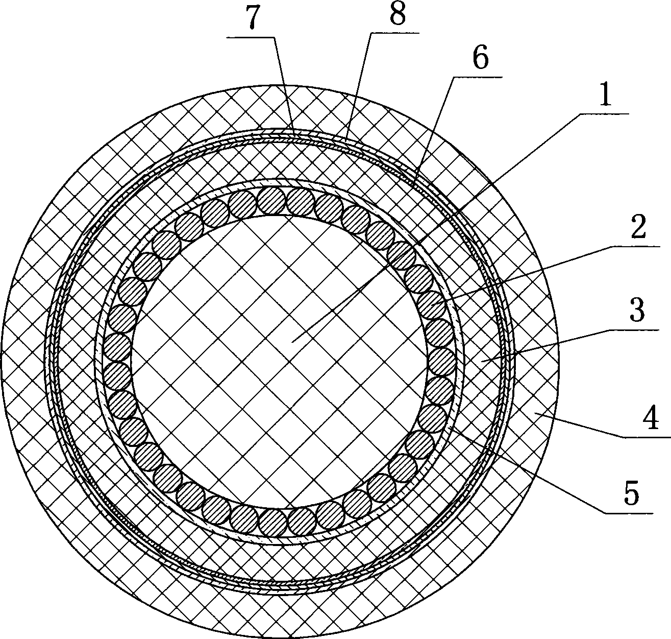 High-voltage lightning protection cable