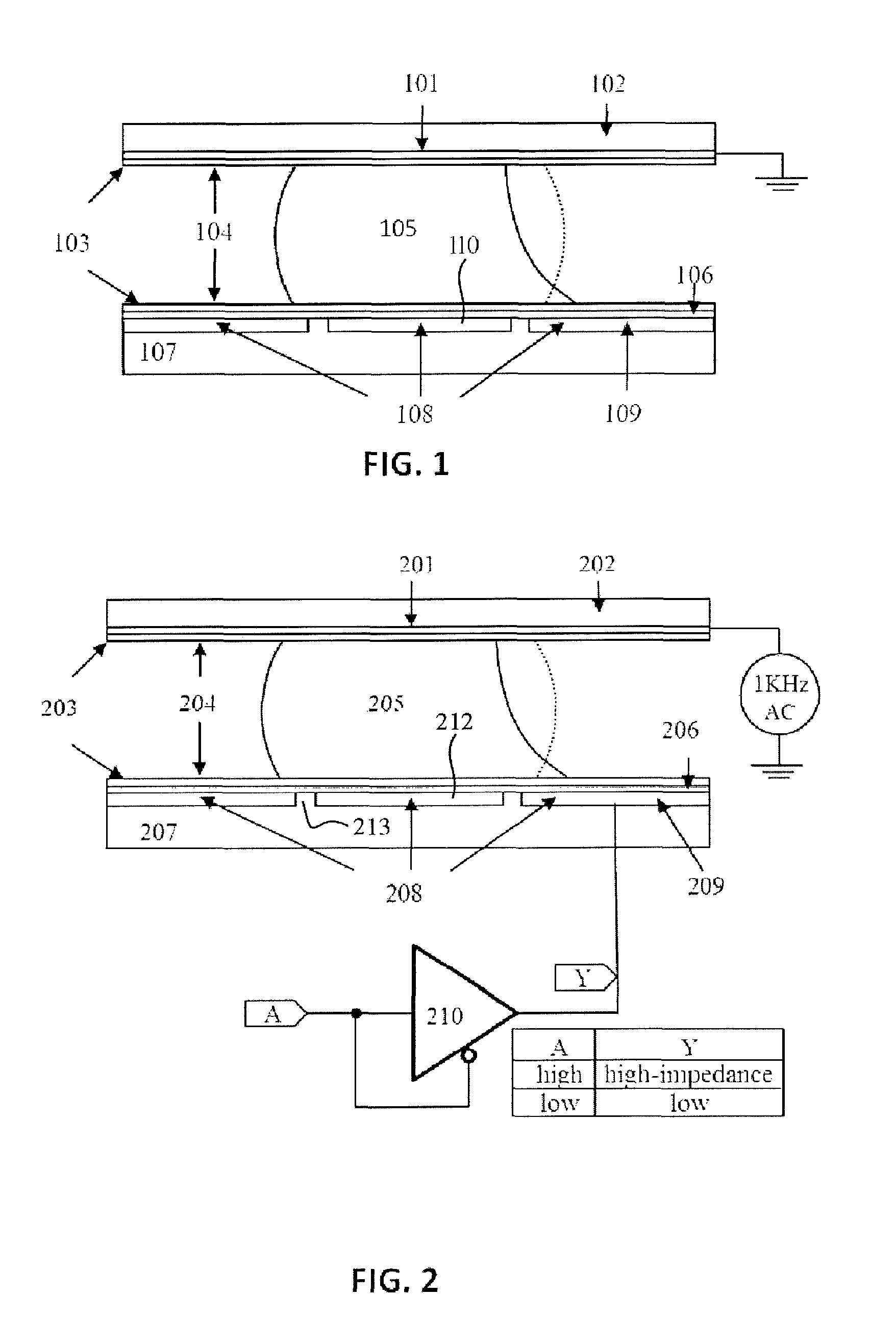 High-voltage microfluidic droplets actuation by low-voltage fabrication technologies