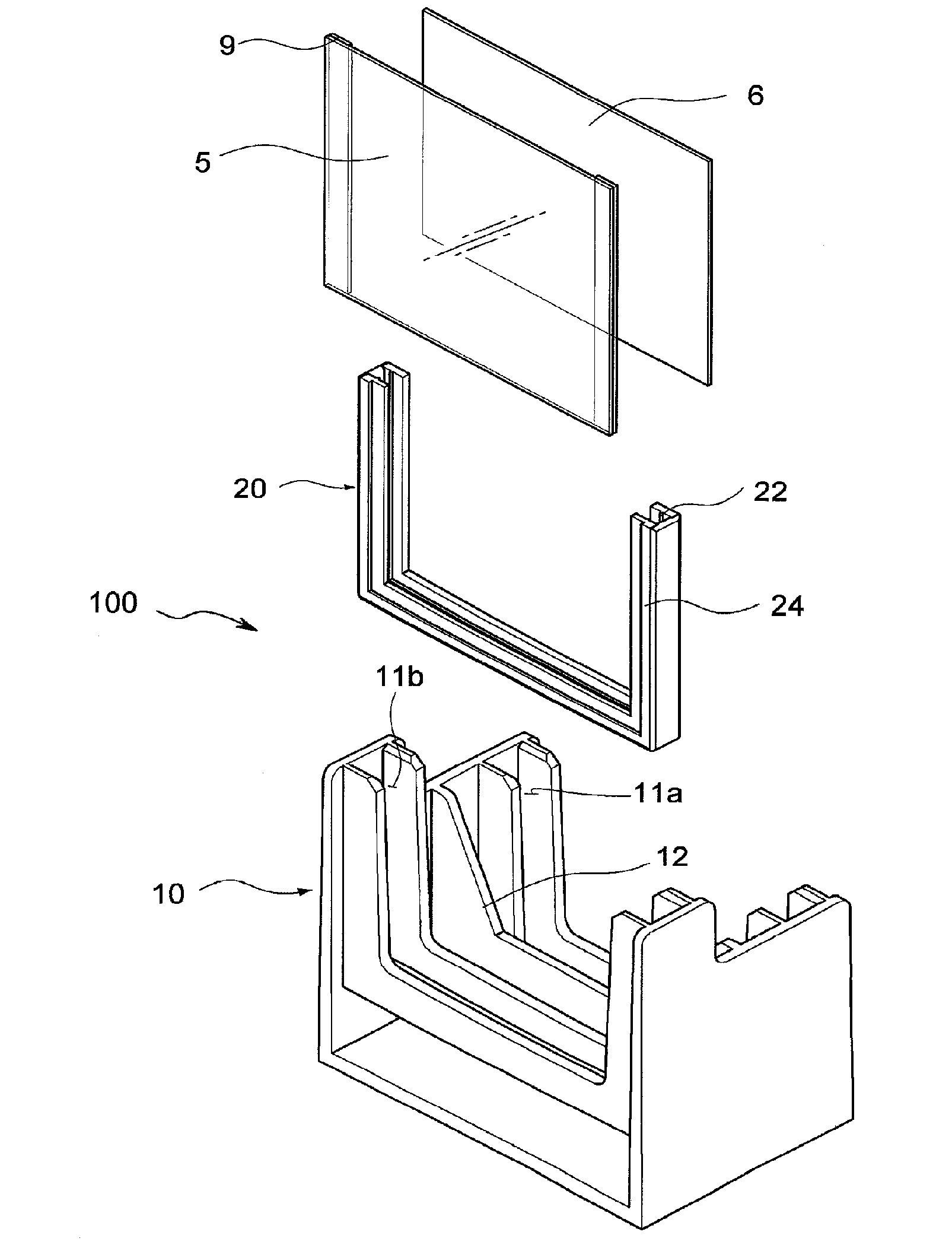 Leak-proof gel casting device for vertical protein electrophoresis system