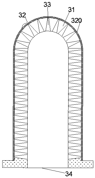 Novel denitration and dust removal device for cement kilns