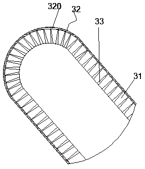 Novel denitration and dust removal device for cement kilns