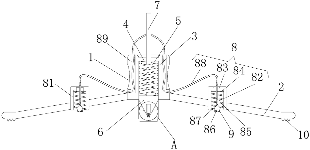 Freezer accumulated ice break-down mechanism