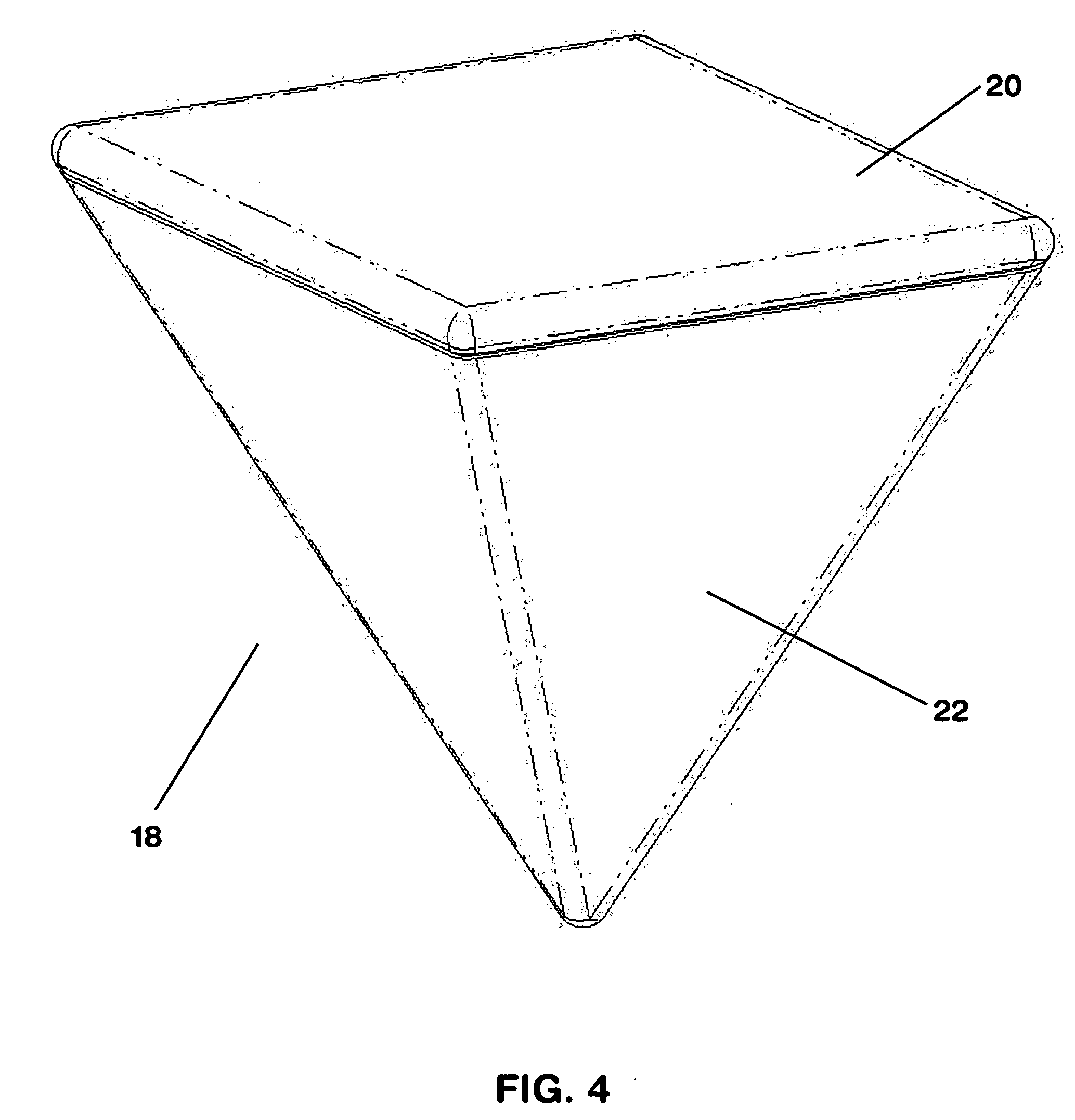 Golden rhombic pyramid-shaped building blocks