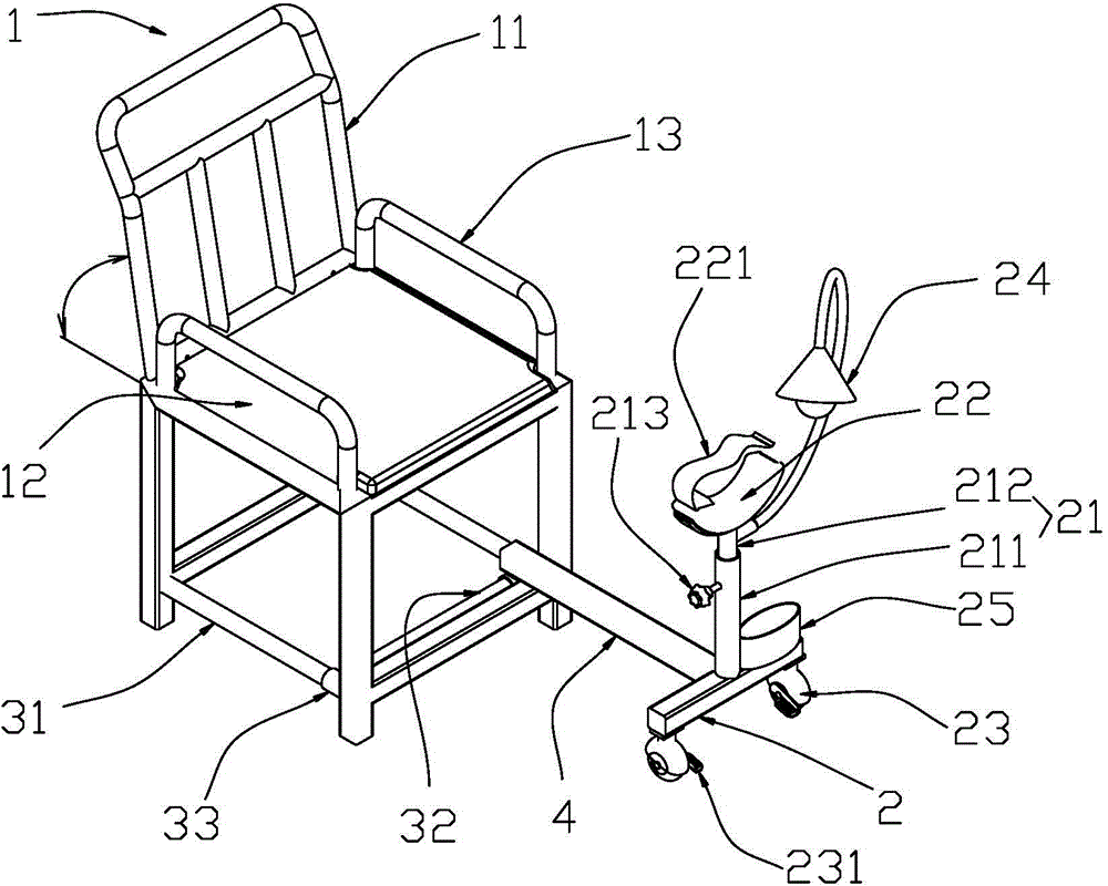 Diabetic foot nursing chair