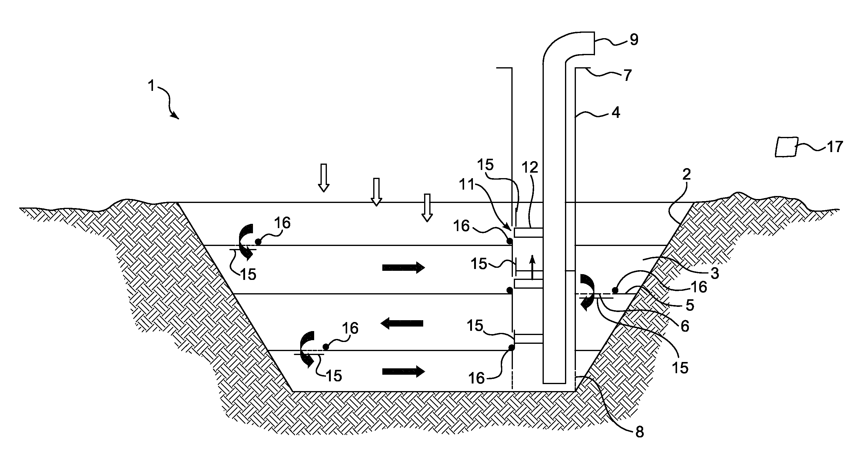 Water-storage and water-purification system