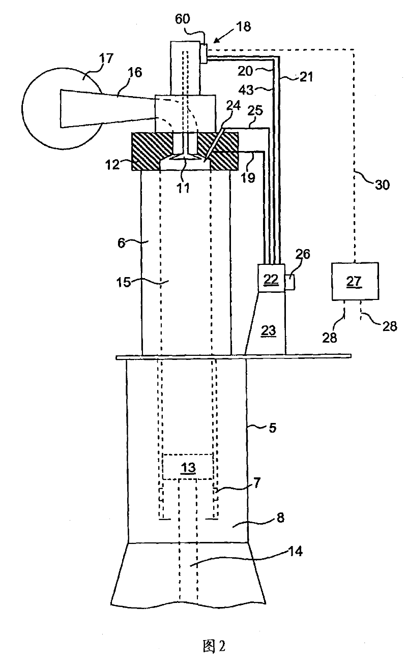 Exhaust valve assembly for a large two-stroke diesel engine