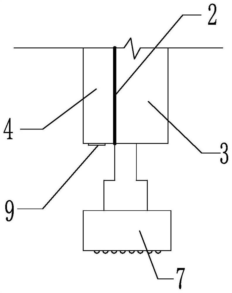 A construction method of a large-diameter rock-socketed anti-floating bolt and a drilling tool used in the method