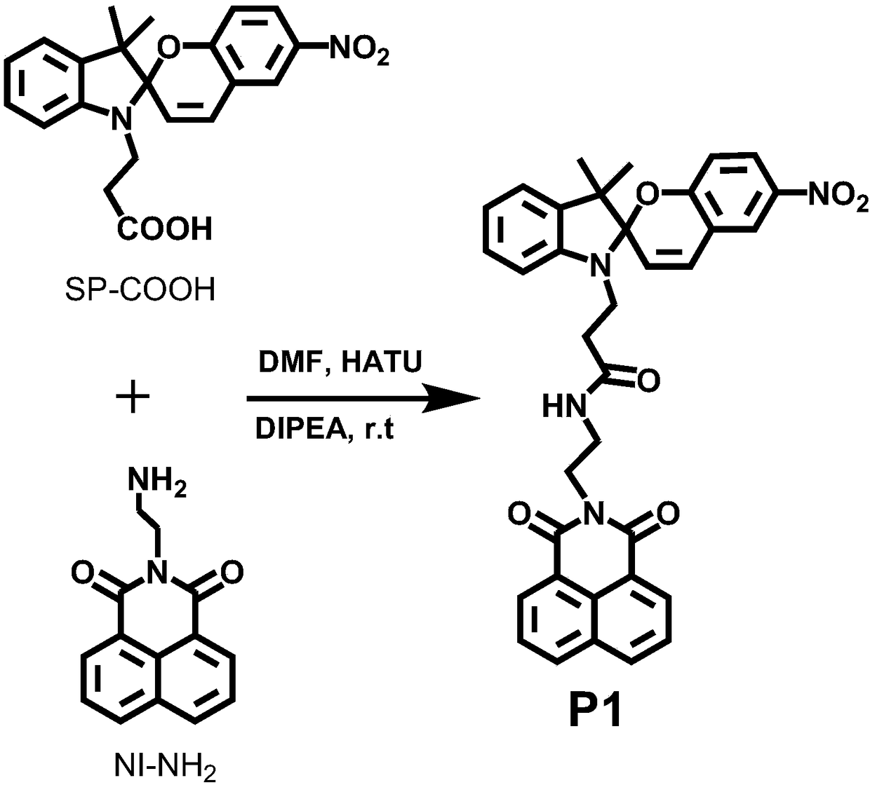 A force- and light-responsive self-assembly based on dual fluorescent chromophores and its preparation method