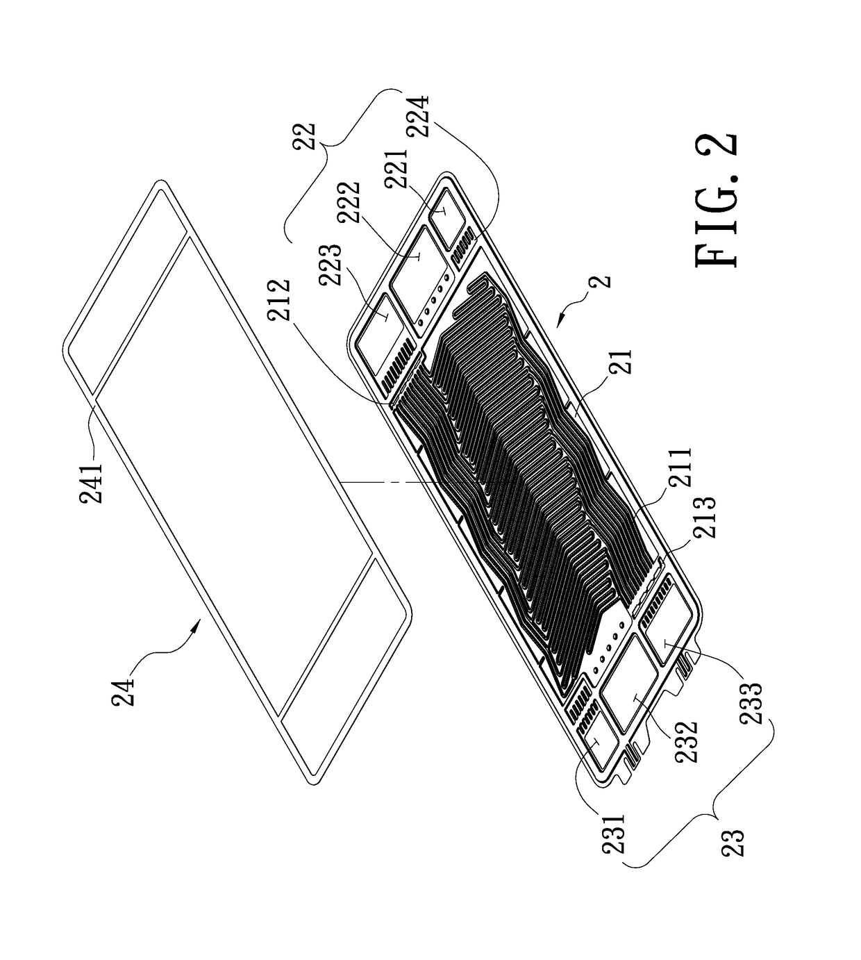 Bipolar plate intake structure of fuel cell having drainage channels