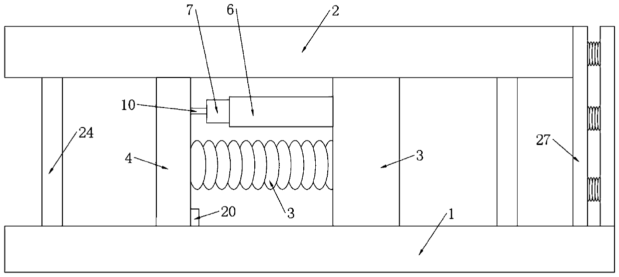 Building pipeline temporary arranging lateral anti-knock buffering base