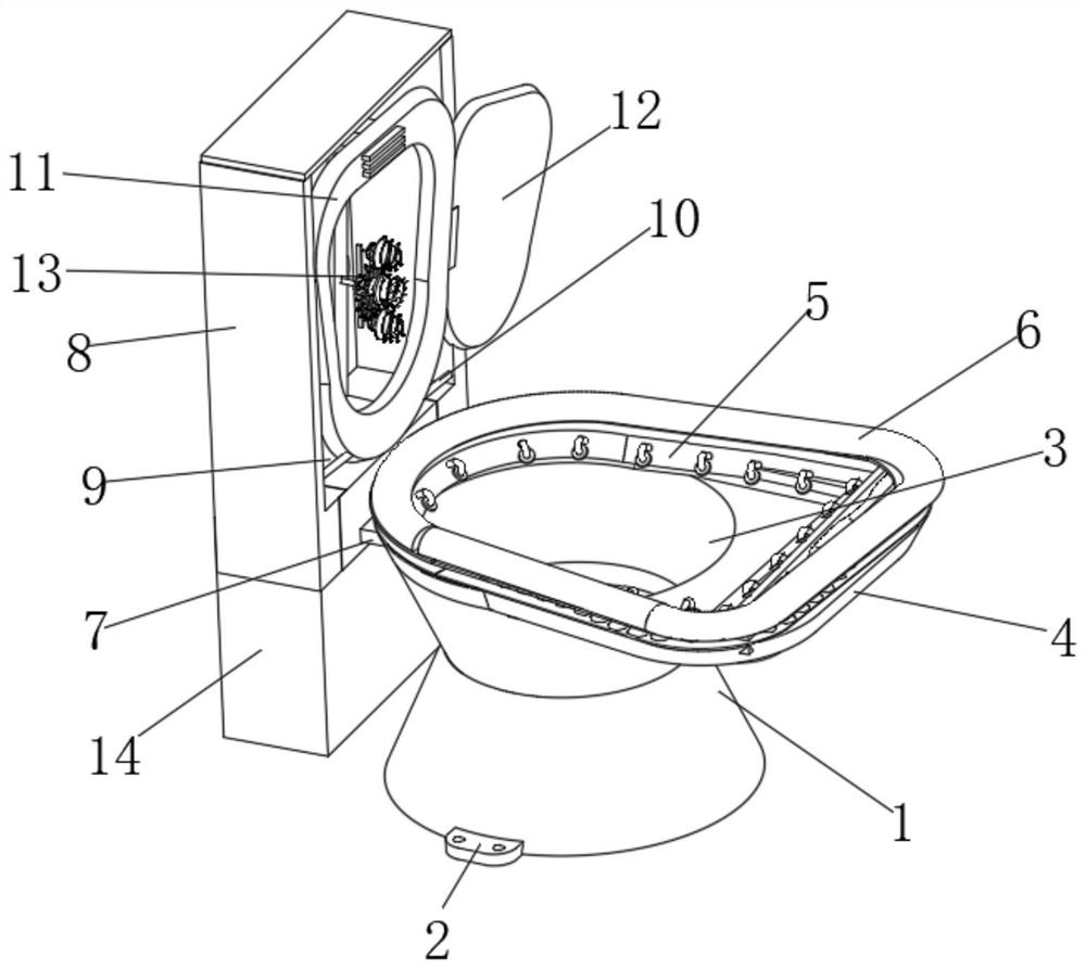 Automatic cleaning closestool