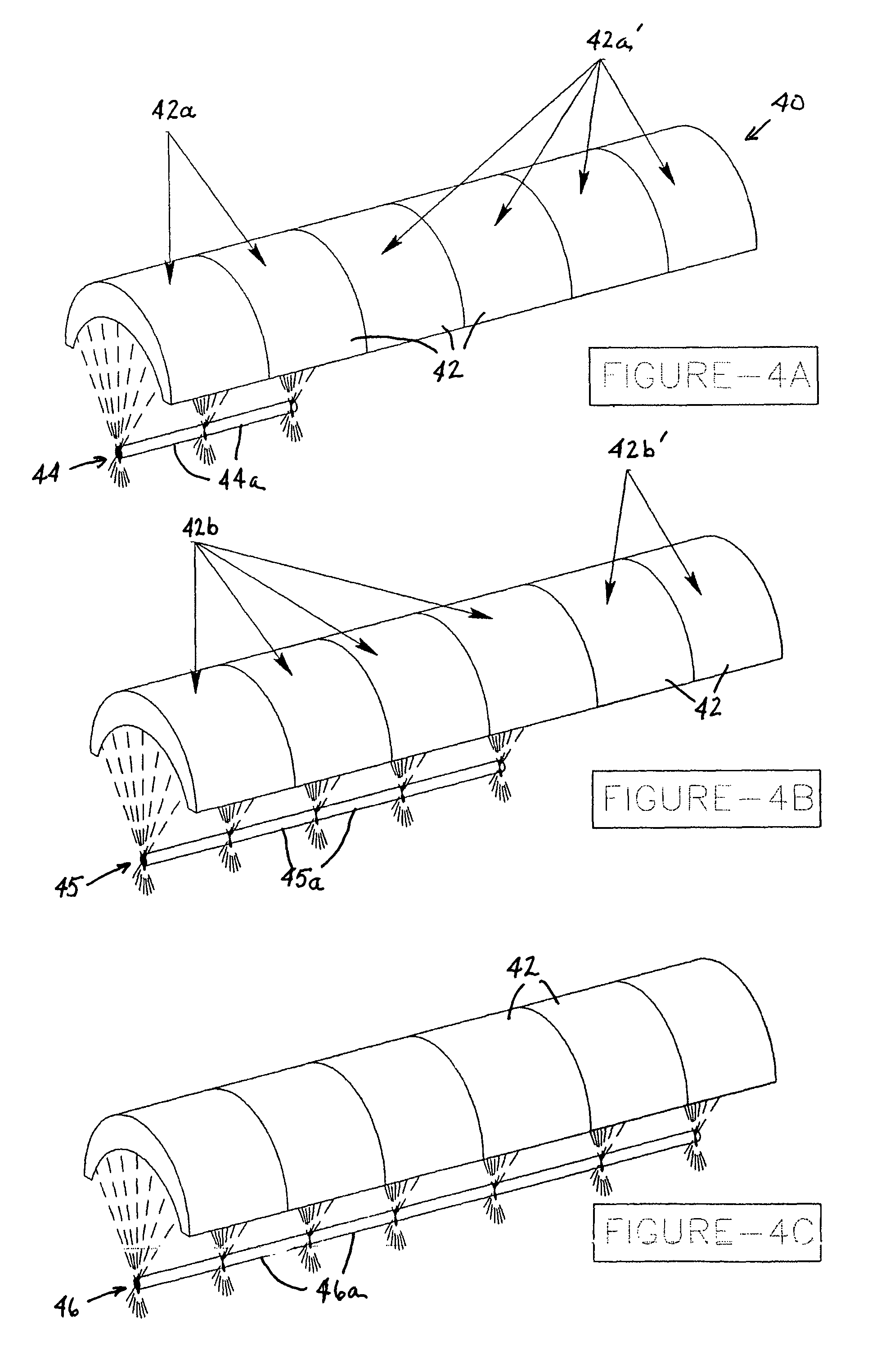 Ultrasonic medical treatment device with variable focal zone