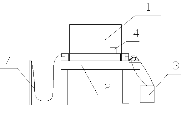 Material pushing device of stainless steel solid melting furnace