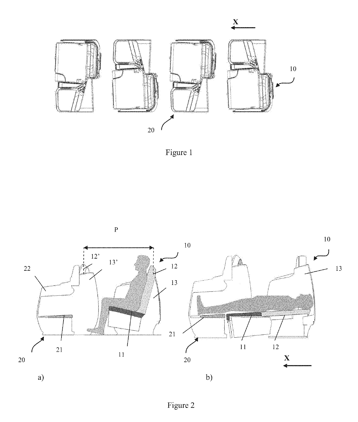 Seat extension with modular length, unit comprising a seat extension and passenger cabin