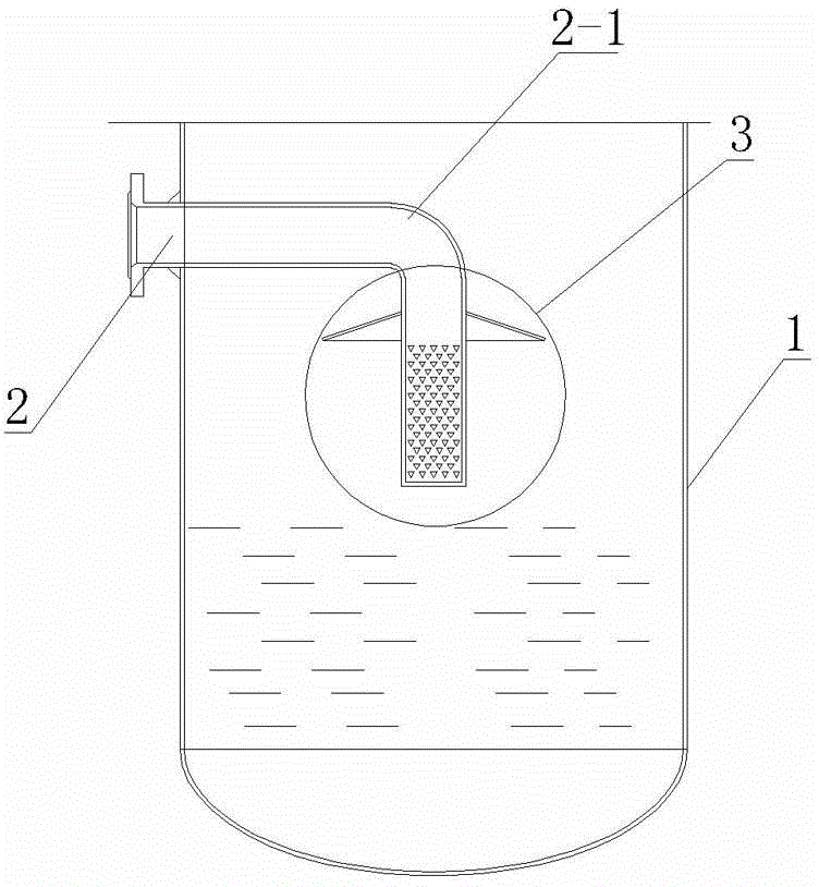 Material distributing and defoaming device of separator