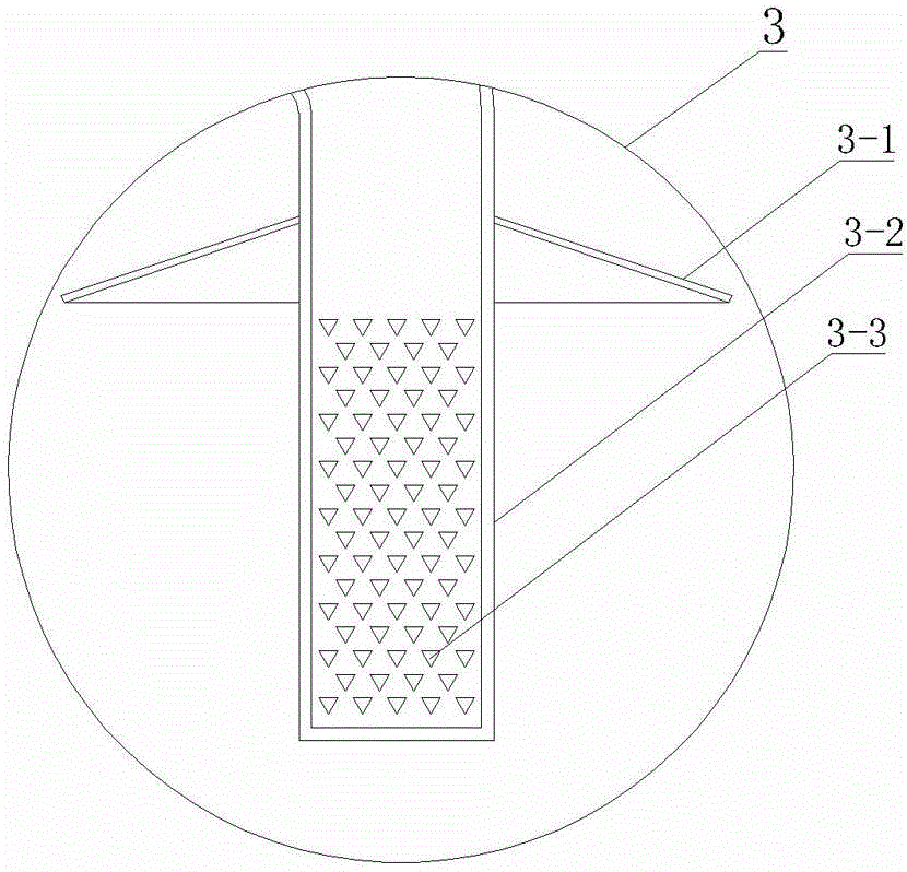 Material distributing and defoaming device of separator