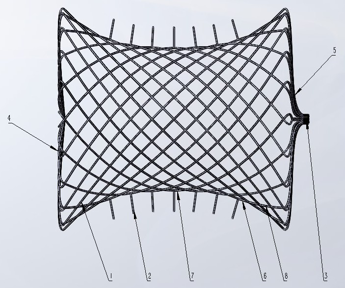 EY ventricular septal defect plugging device