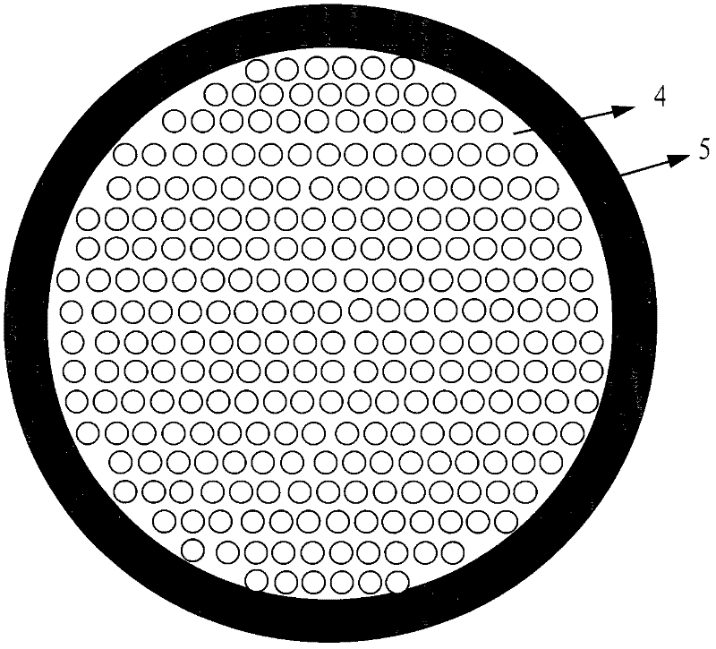 High-acid-dissolution-rate core material glass component for microchannel plate