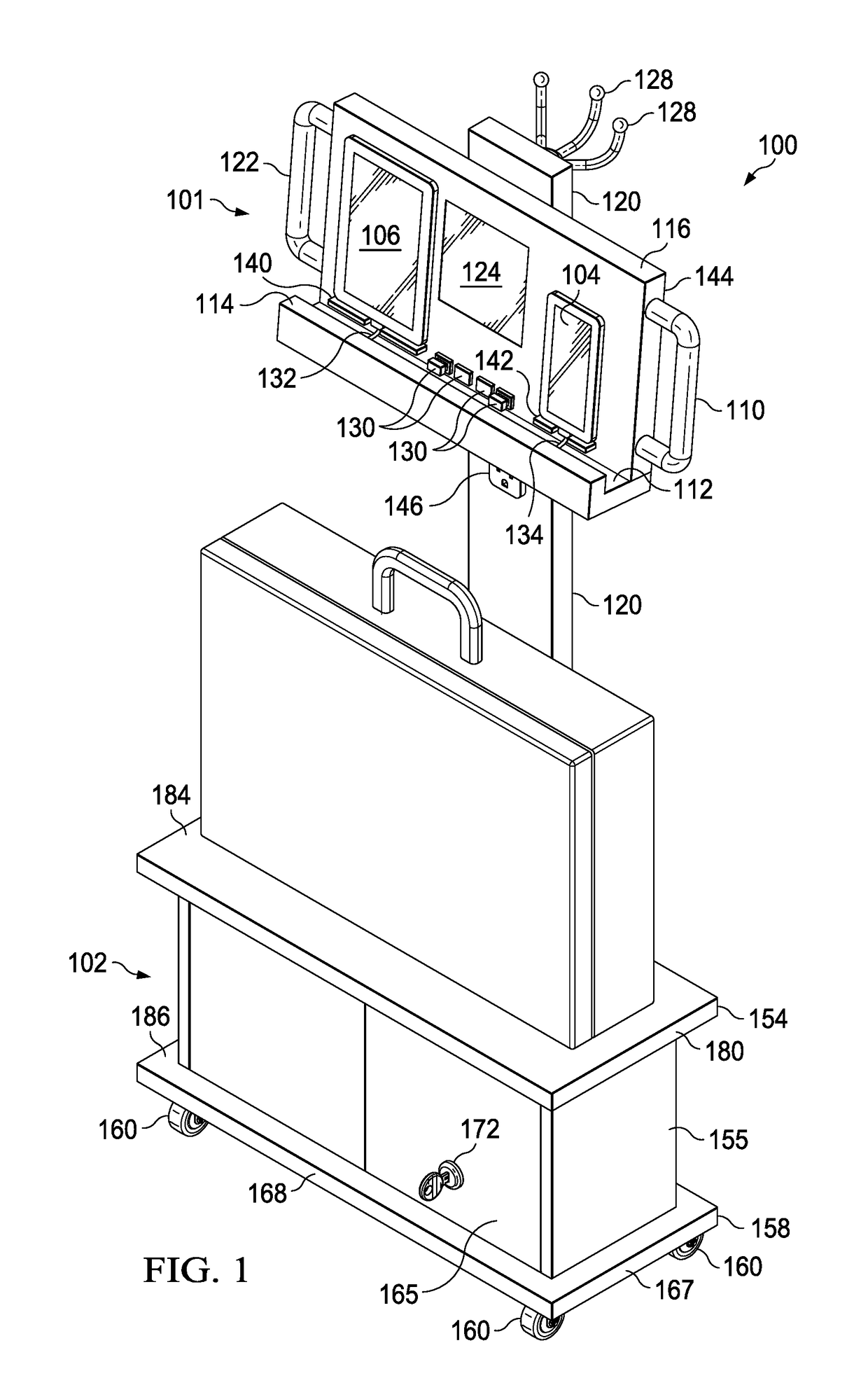 System and method for making a mobile office bureau with simultaneous viewing recharging station