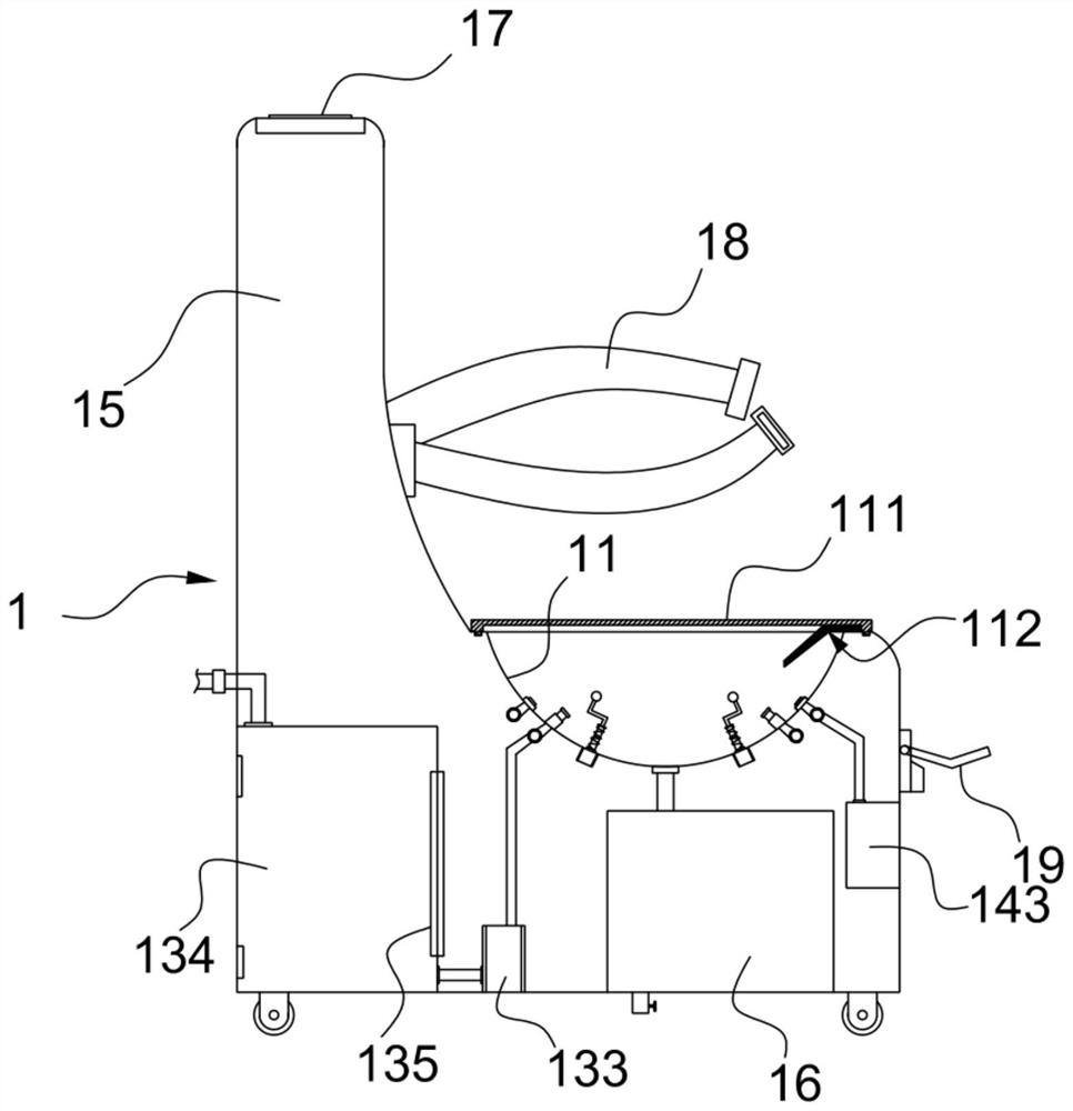 Hip cleaning device