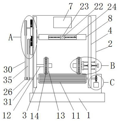 Winding device for transformer core