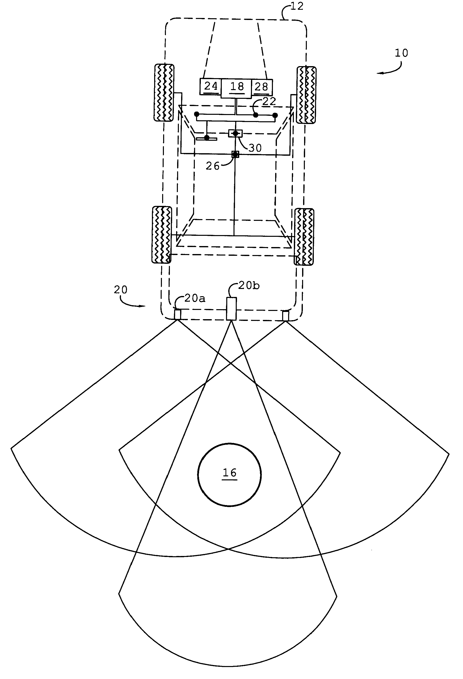 Collision avoidance system and method of aiding rearward vehicular motion