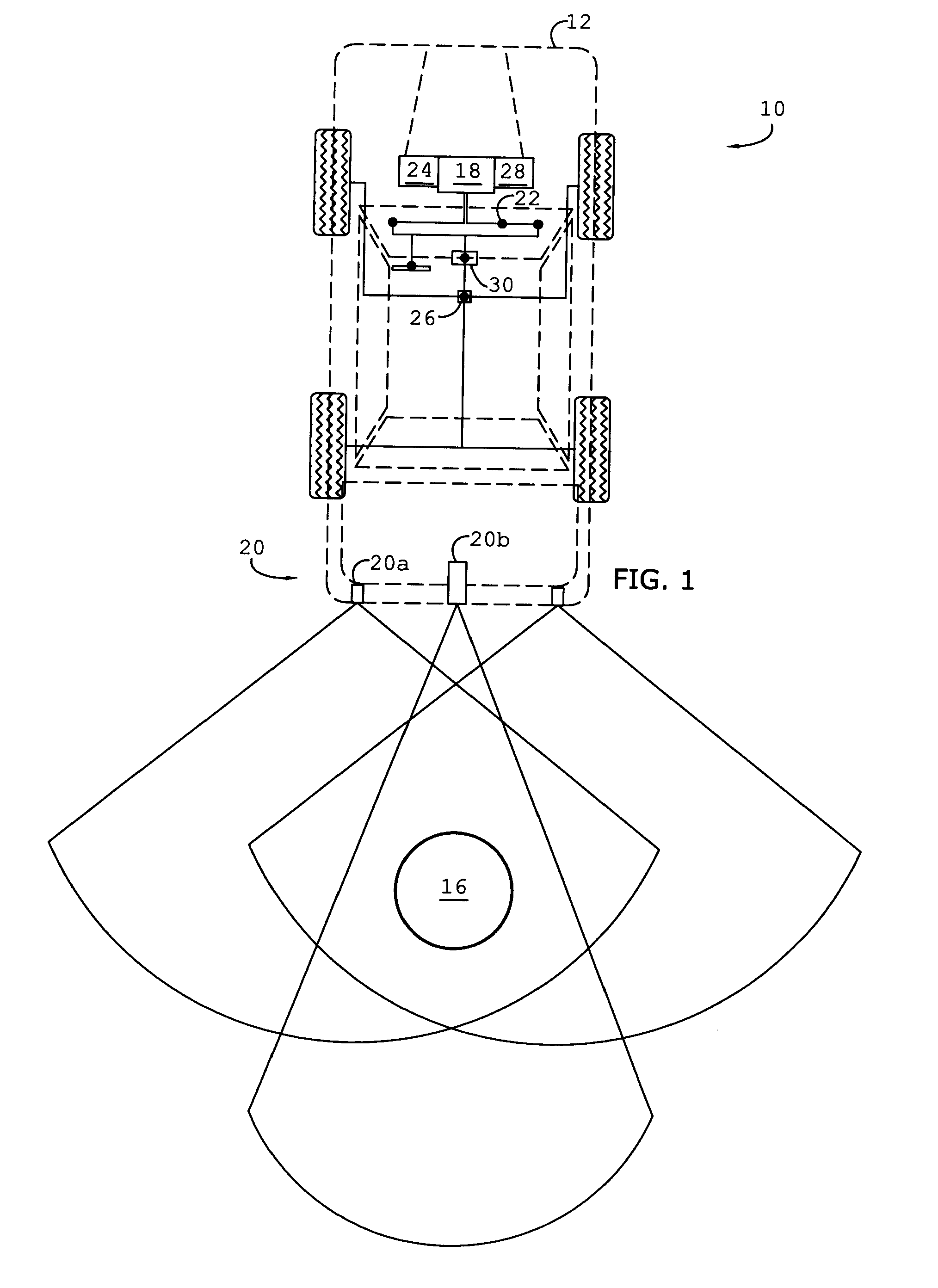 Collision avoidance system and method of aiding rearward vehicular motion