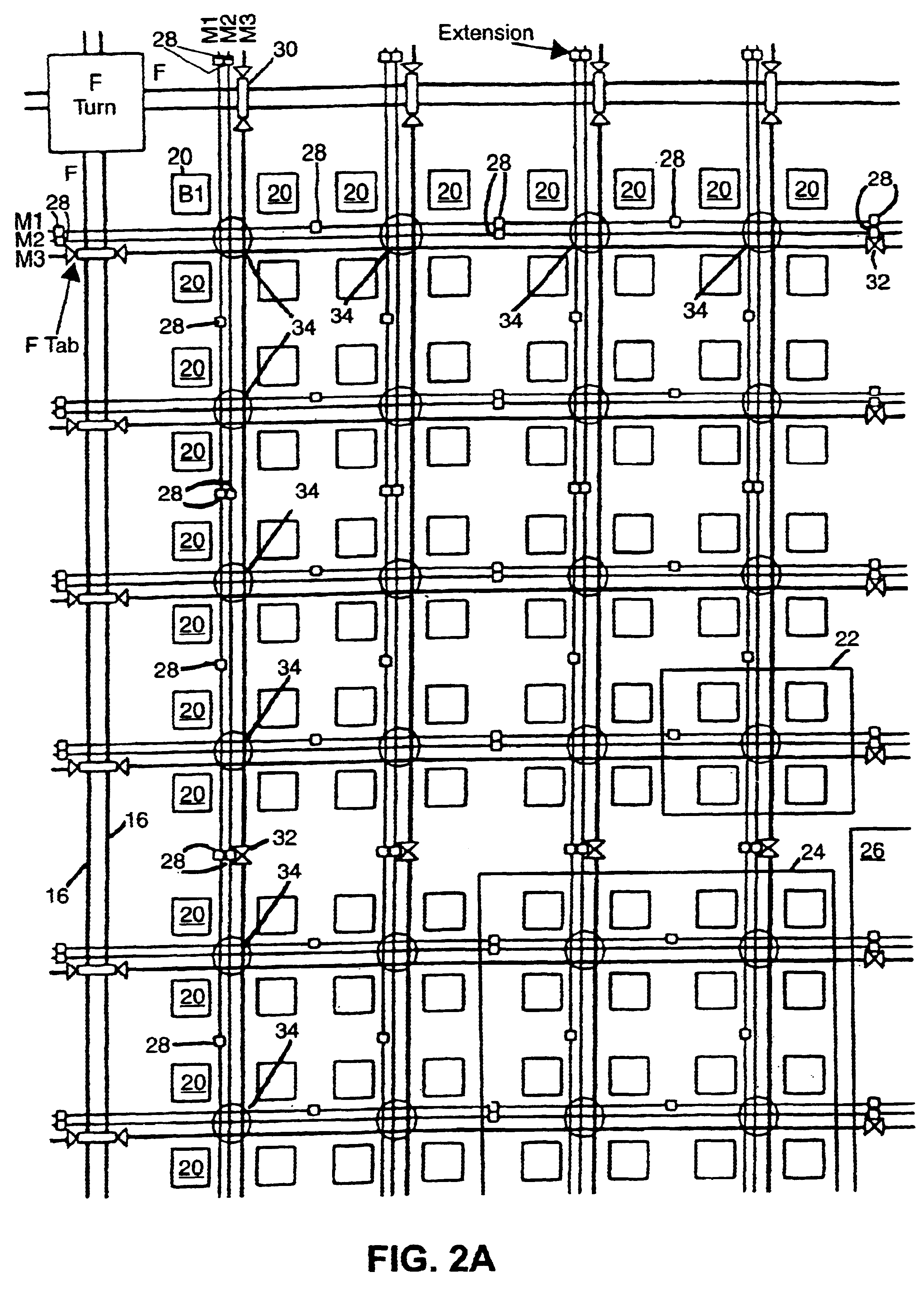 Turn architecture for routing resources in a field programmable gate array