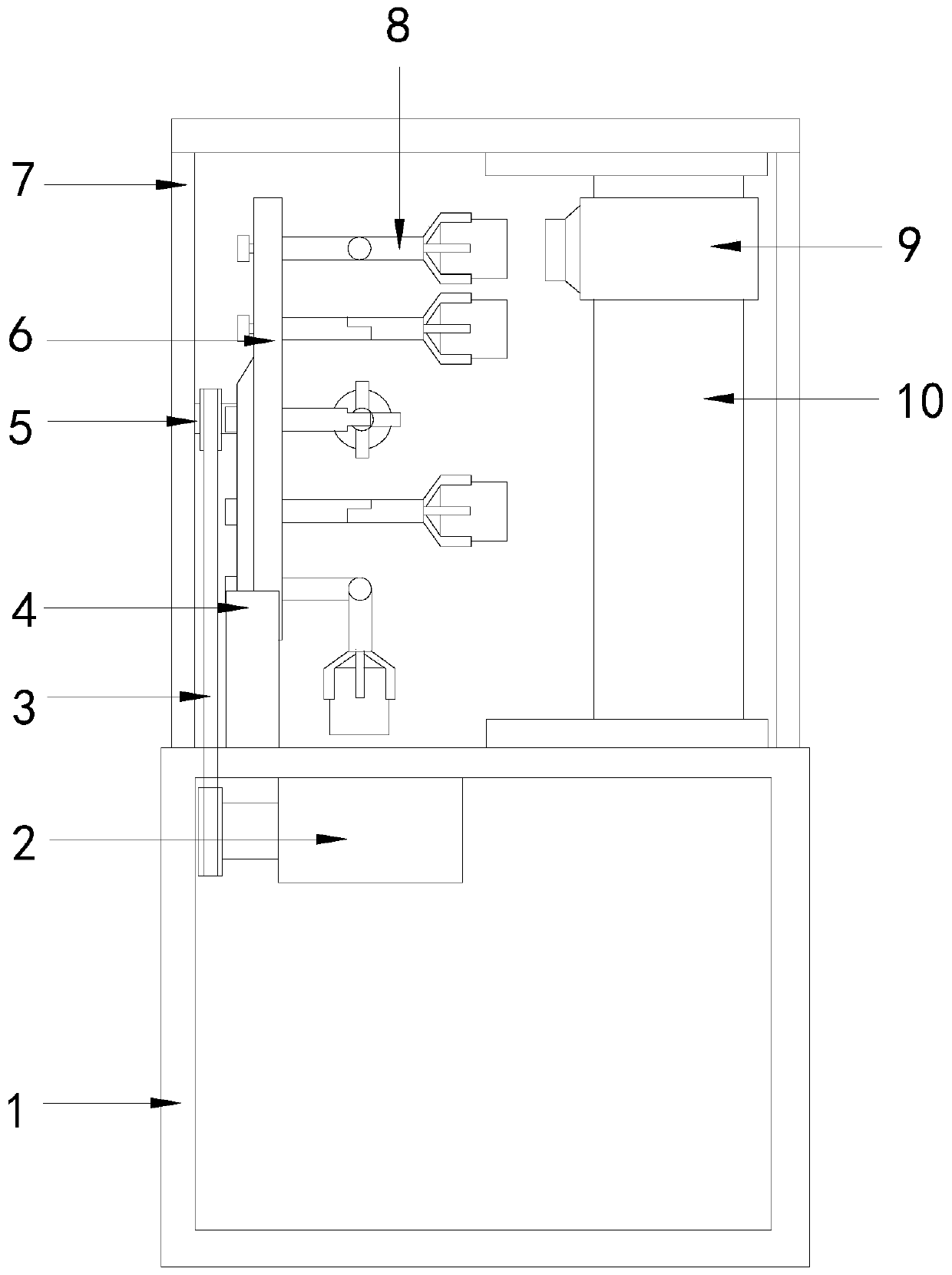 Rotating disc type grinding machine