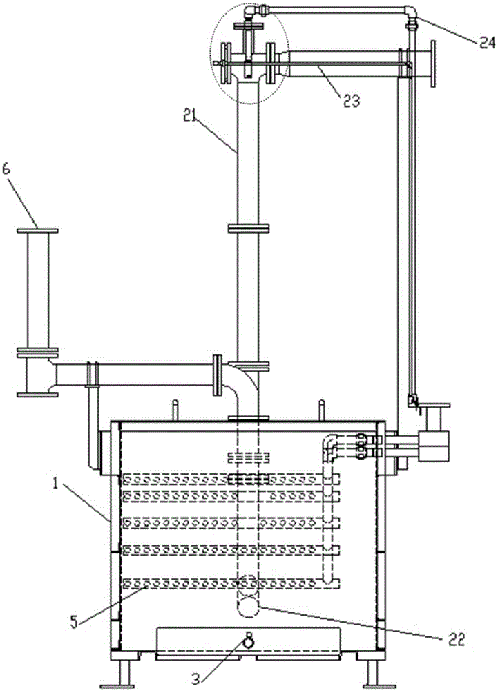 Oil-water separating device, and oil sludge separating apparatus including same