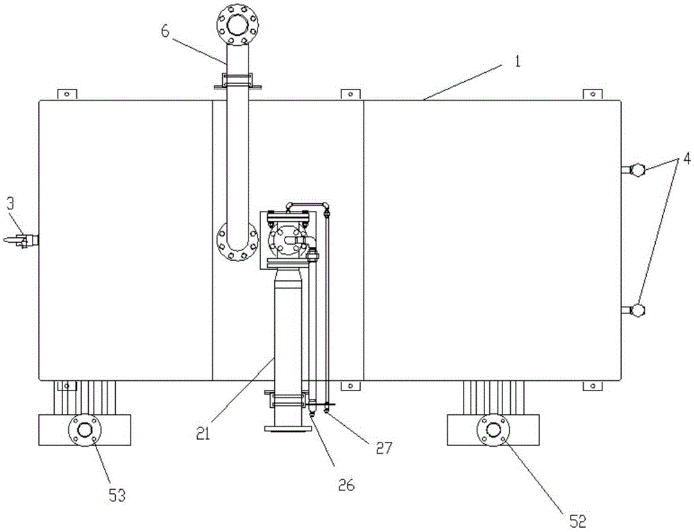 Oil-water separating device, and oil sludge separating apparatus including same