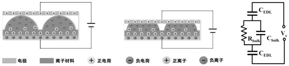 Ionic rubber elastic body and preparation method thereof, ionized electronic skin