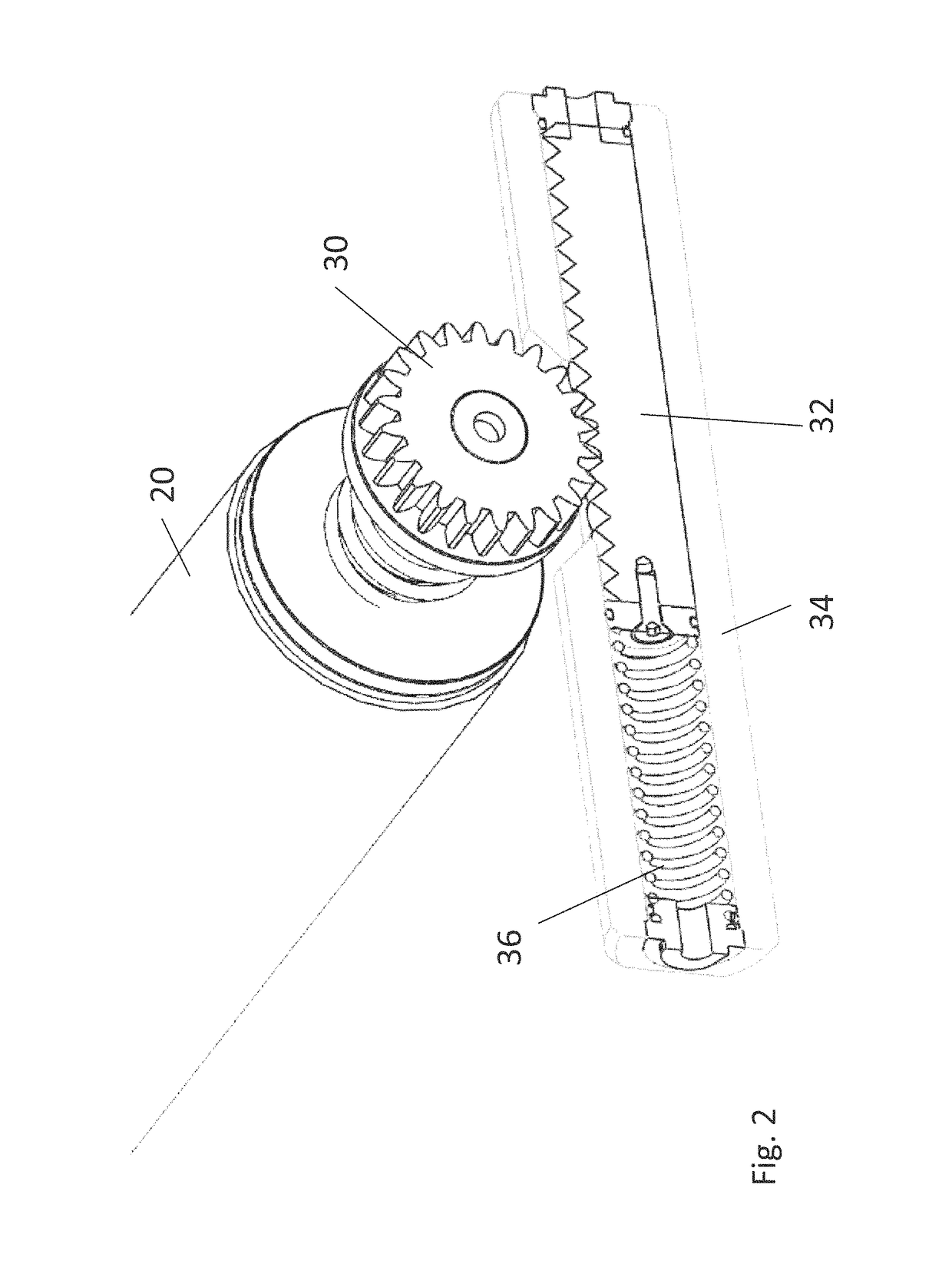 Tensioning mechanism for a textile feed to a stepped operation digital textile printer