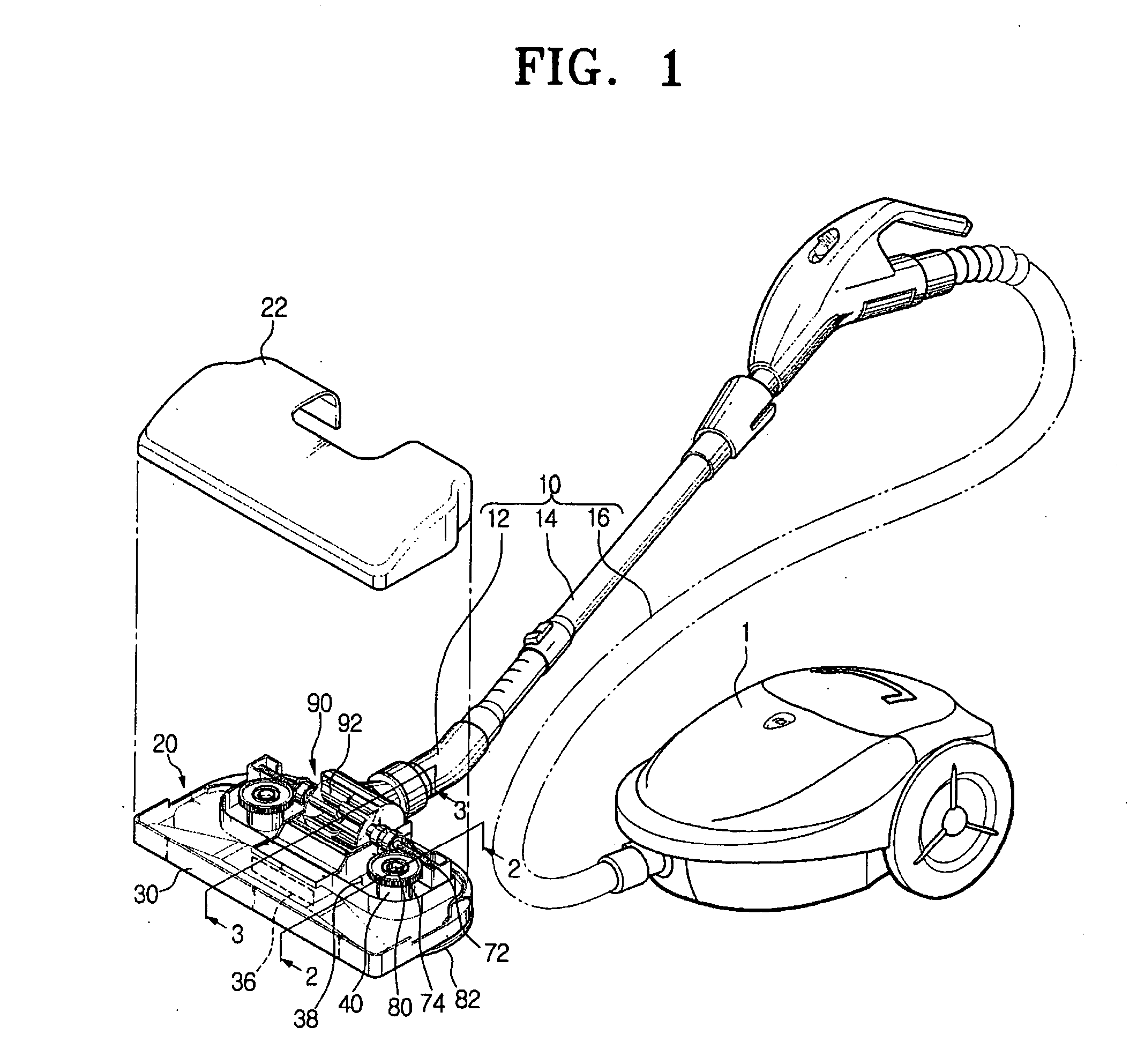 Suction brush assembly and a vacuum cleaner having the same