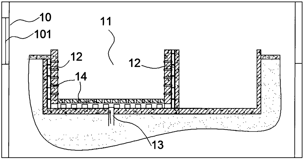 Slag discharge device for pyrolysis and gasification furnace of household waste