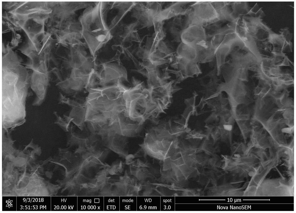 Preparation method of a two-dimensional nanosheet structure transition metal-n-c material and its application in lithium-sulfur batteries