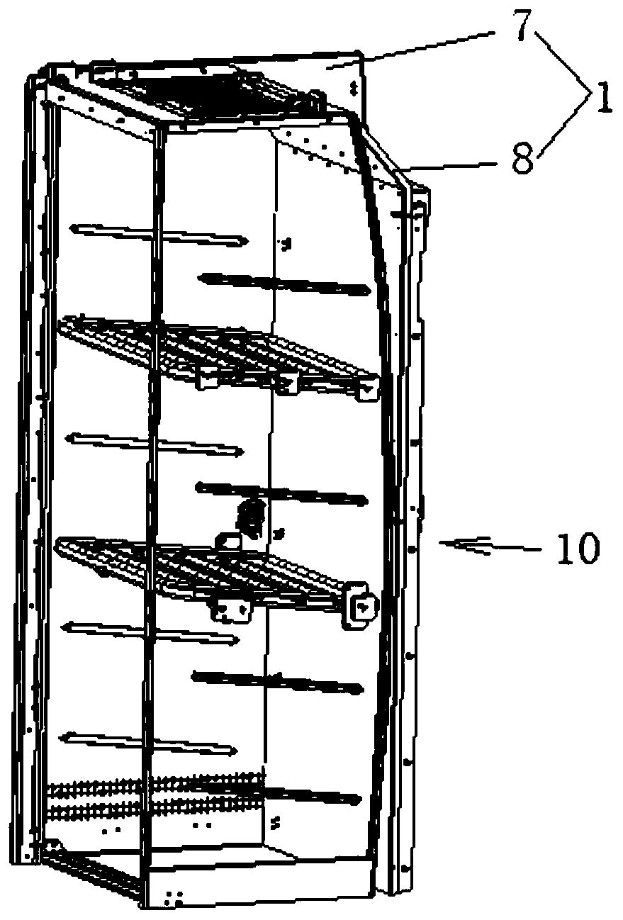 A kind of environment-friendly high-speed train wall cabinet and preparation method thereof