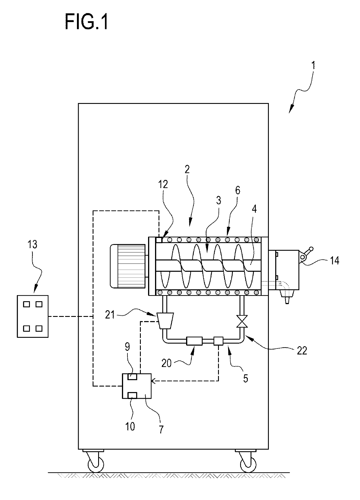 Machine for making liquid or semi-liquid food products and production system comprising the machine