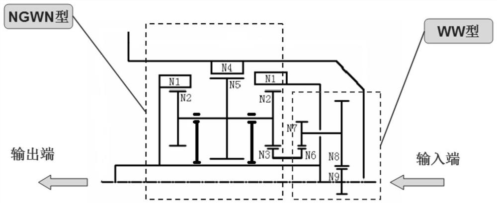 ww-ngwn differential multi-connected planetary reducer