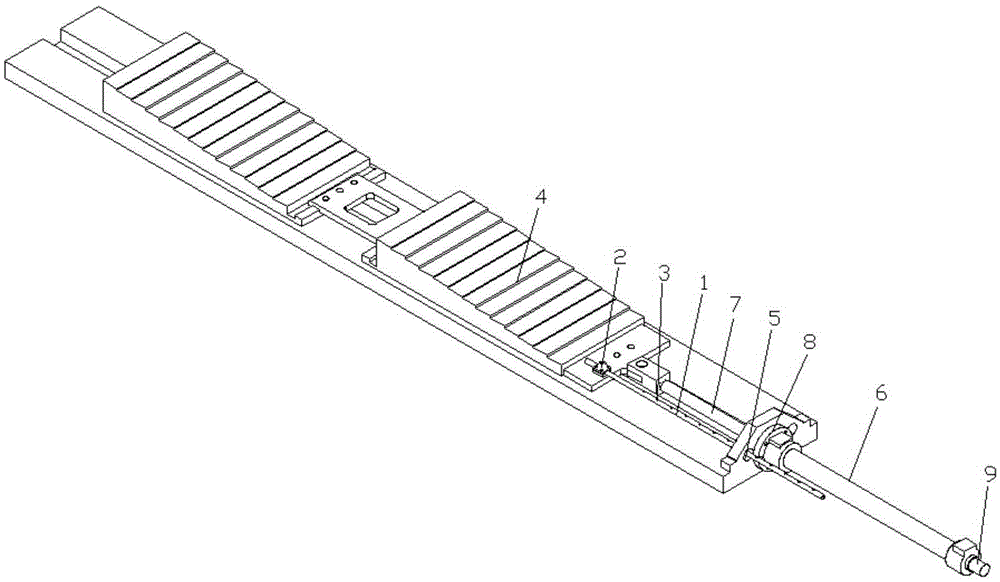 Fast detection device and method for position of lower step liner of rolling mill