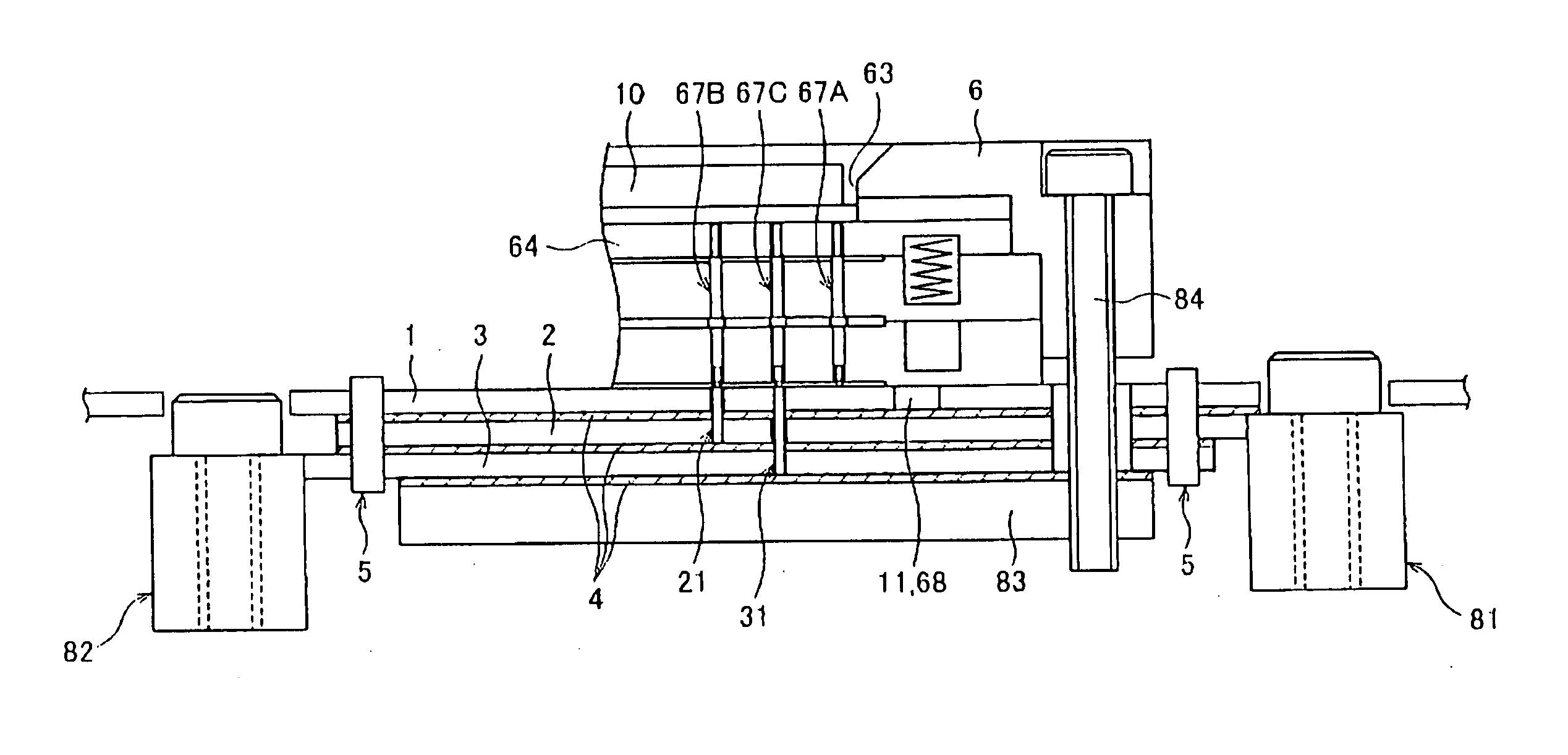 Mounting member of semiconductor device, mounting configuration of semiconductor device, and drive unit of semiconductor device