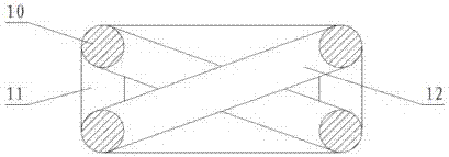 Device capable of preventing inertia swing of unmanned overhead crane clamp